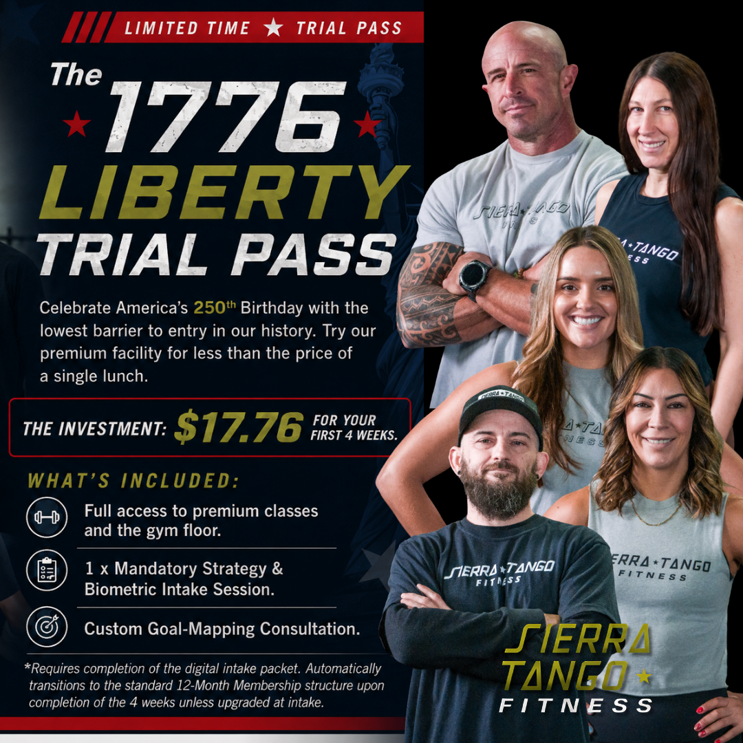 The 1776 Liberty Trial Pass — celebrate America's 250th birthday for $17.76 at Sierra Tango Fitness in Lodi, CA