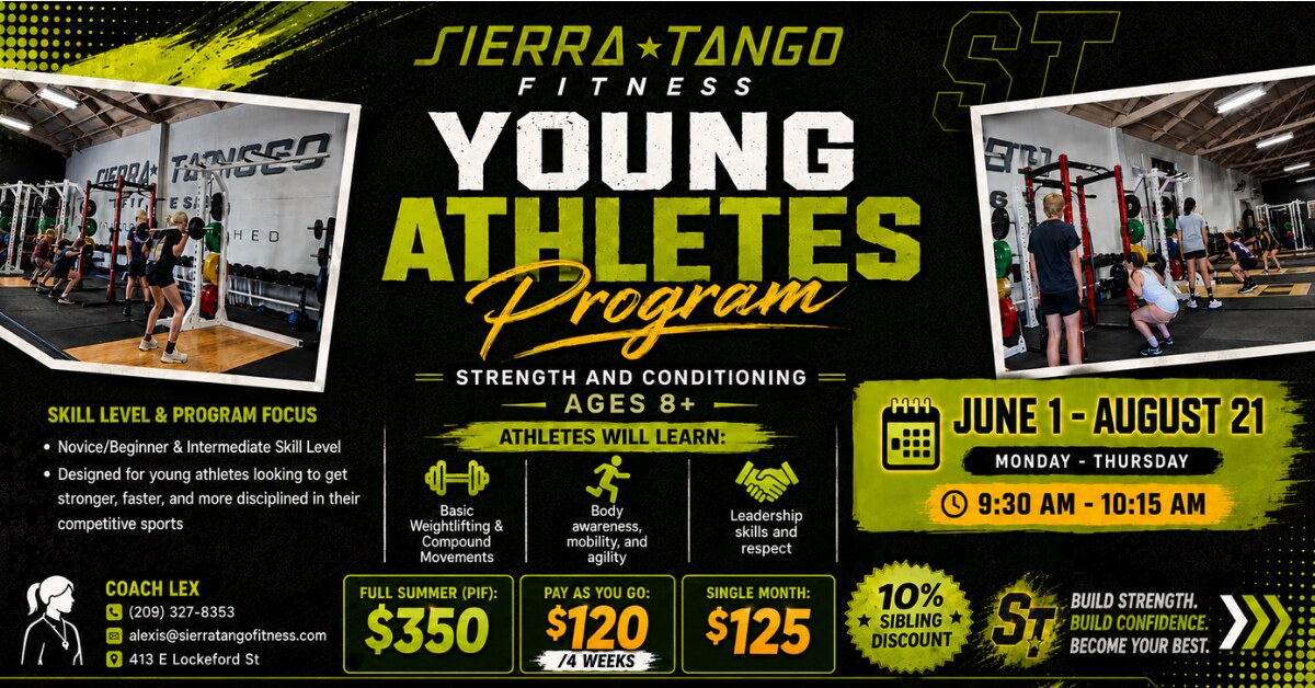 Young Athletes Summer Program in Lodi: Build Strength, Speed, and Discipline (Ages 8+)